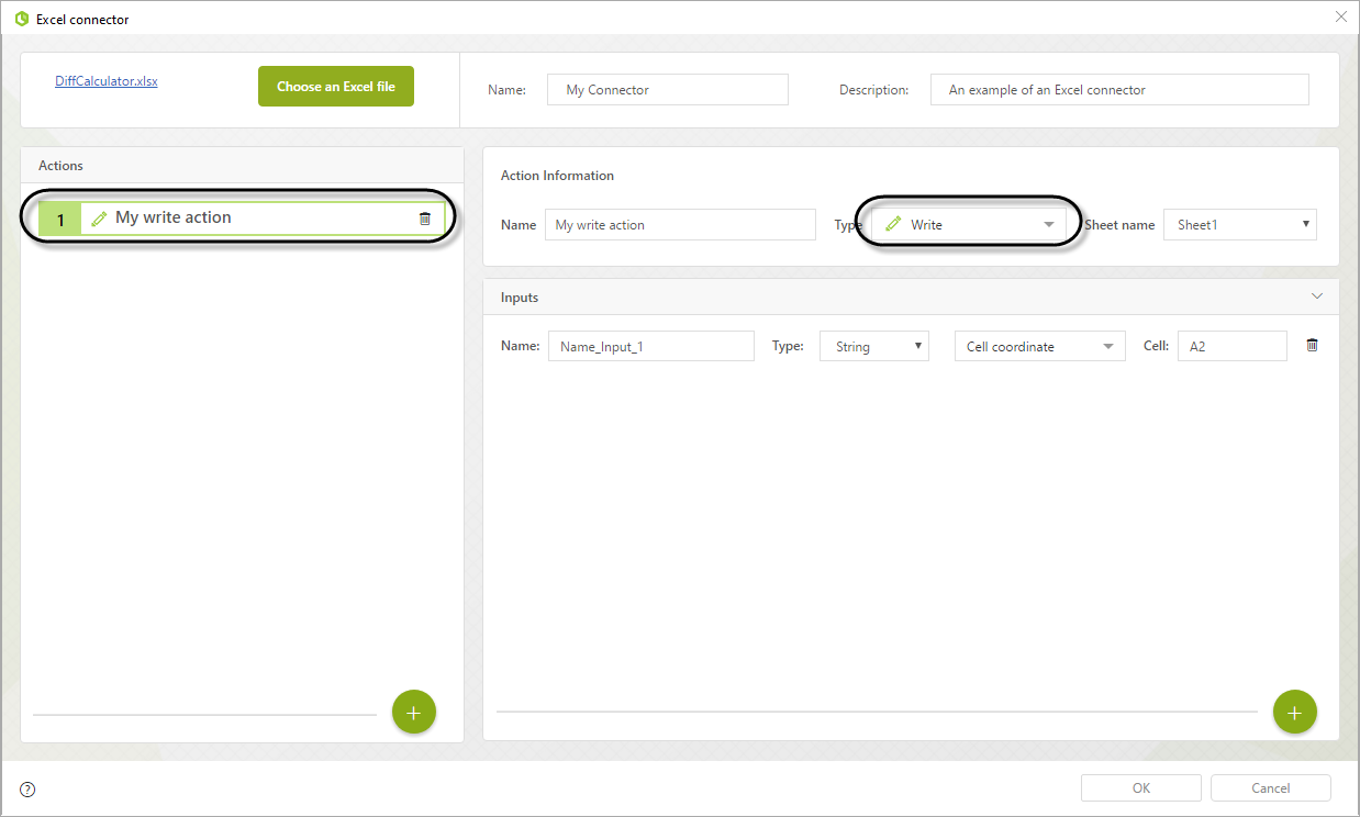 Bizagi Studio Integrating External Applications From Bizagi Excel Connector Write Action