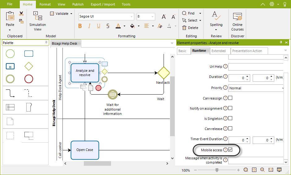 Bizagi Studio > Security definition > Work Portal Security > Restrict ...