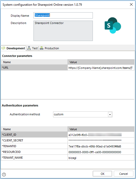Connectors > SharePoint Online